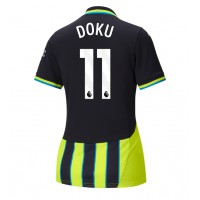 Manchester City Jeremy Doku #11 Bortedrakt Dame 2024-25 Kortermet